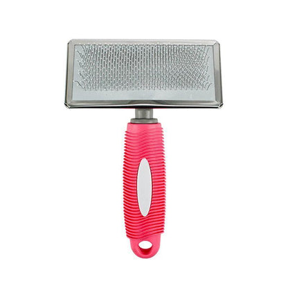 M Size Hair Shedding Grooming Trimmer Comb Brush Slicker Undercoat Rake for Dog Cat - Blue