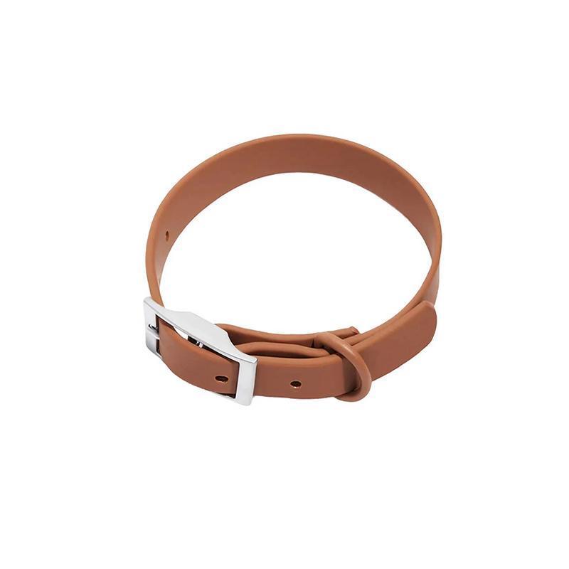 PVC Dog Collar Working Dog Kennels Waterproof Soft Adjustable for Pets M Size - Red - Factory Direct Shop