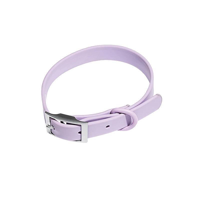 PVC Dog Collar Working Dog Kennels Waterproof Soft Adjustable for Pets M Size - Dark Blue - Factory Direct Shop