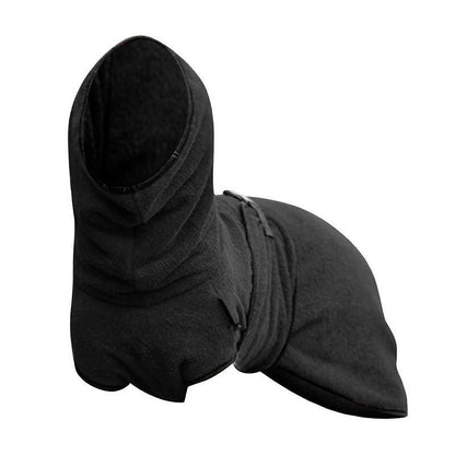 Dog Puppy Hoodies Jacket Solid Coat Pet Winter Soft Warm Clothes S-5XL Black - M