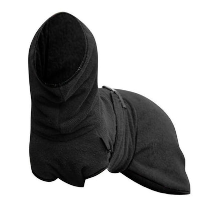 Dog Puppy Hoodies Jacket Solid Coat Pet Winter Soft Warm Clothes S-5XL Black - M