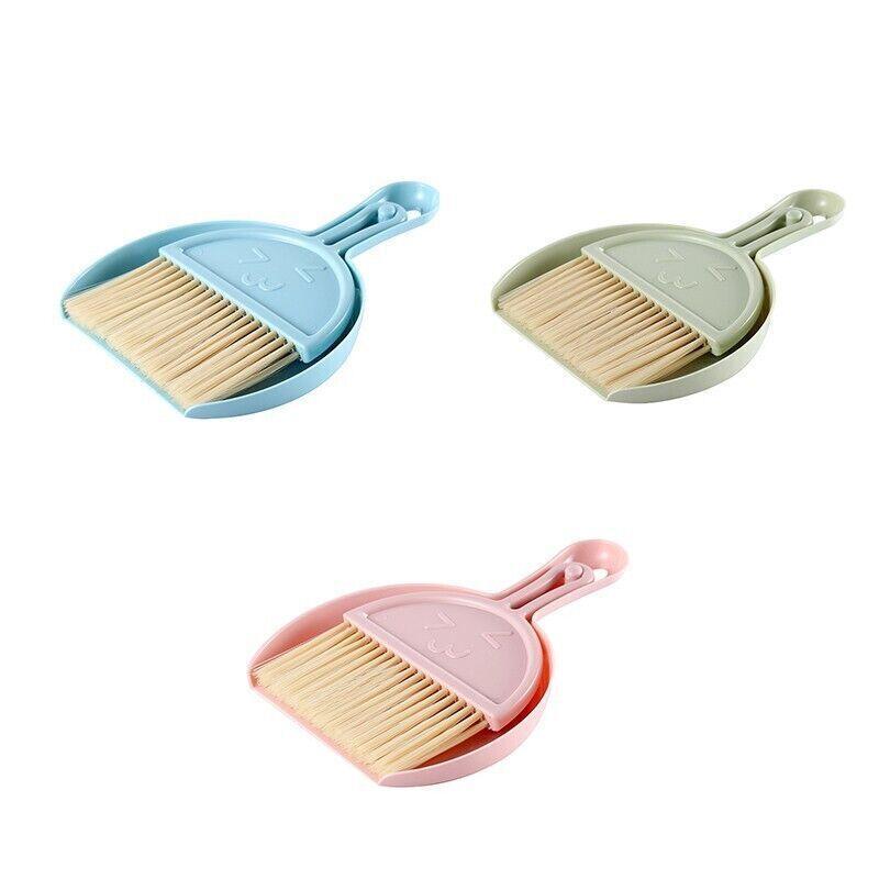 Mini Desktop Sweep Cleaning Brush Keyboard Brush Small Broom Dustpan Set - Green - Factory Direct Shop