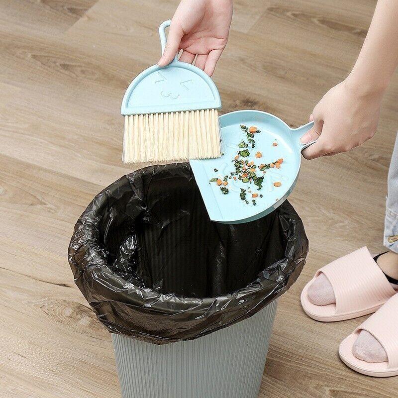 Mini Desktop Sweep Cleaning Brush Keyboard Brush Small Broom Dustpan Set - Green - Factory Direct Shop