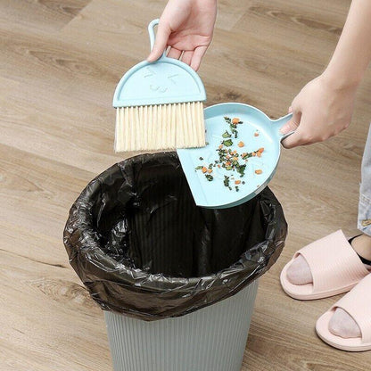 Mini Desktop Sweep Cleaning Brush Keyboard Brush Small Broom Dustpan Set - Green - Factory Direct Shop