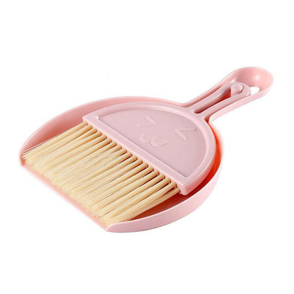 Mini Desktop Sweep Cleaning Brush Keyboard Brush Small Broom Dustpan Set - Green - Factory Direct Shop