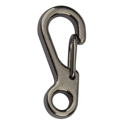 10X Mini Alloy Carabiner Keychain Durable Snap Spring Clip Hook - Black