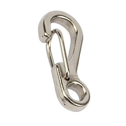 10X Mini Alloy Carabiner Keychain Durable Snap Spring Clip Hook - Black
