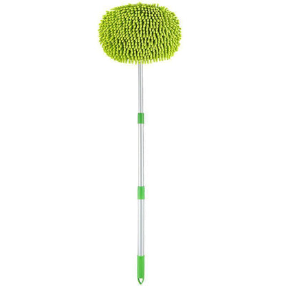 New Telescopic Car Brush Wash Soft Care Mop Vehicle Cleaning Window Adjustable - Mop Cloth(mop not included)