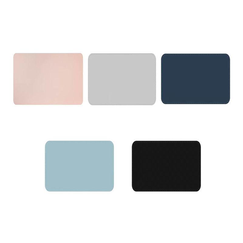 Leather Mouse Pad 30x25.5cm Waterproof Gaming Desk Mat Anti Slip Rubber Mousepad - Dark Blue