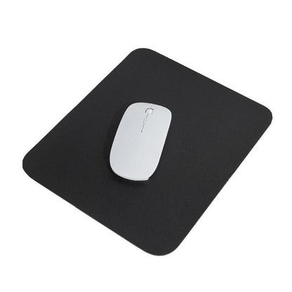 Pu Leather Gaming Mouse Pad Desk Mat Anti-Slip Speed Mousepad 22X22Cm Waterproof - Black