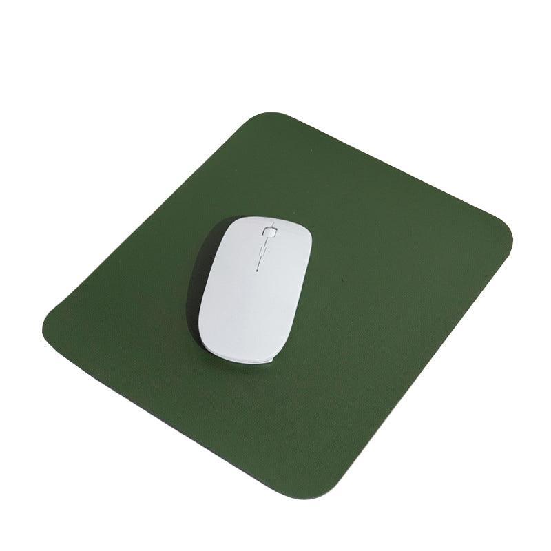 Pu Leather Gaming Mouse Pad Desk Mat Anti-Slip Speed Mousepad 22X22Cm Waterproof - Blue