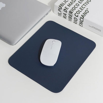 Pu Leather Gaming Mouse Pad Desk Mat Anti-Slip Speed Mousepad 22X22Cm Waterproof - Grey