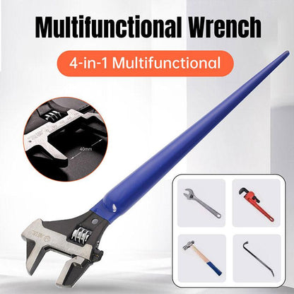 4 in 1 Multi Function Adjustable Wrench Tool Heavy Duty Mechanic Wrench Set