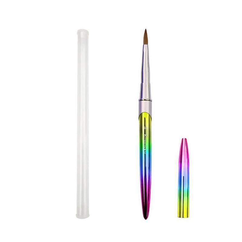 Kolinsky Acrylic Nail Art Brush Manicure Powder Professional Tools Size 2-18 - 2#