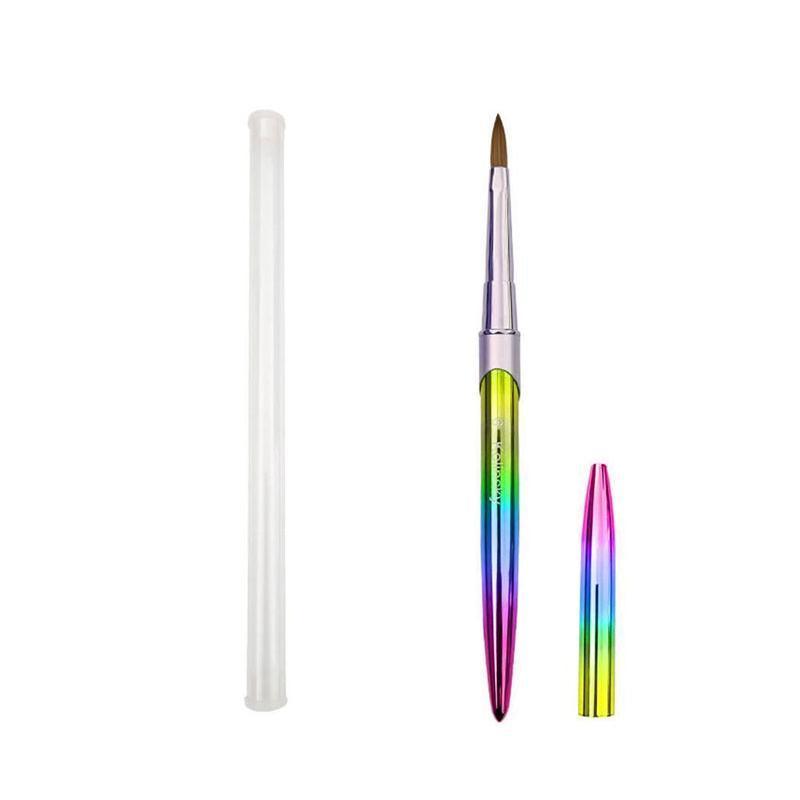 Kolinsky Acrylic Nail Art Brush Manicure Powder Professional Tools Size 2-18 - 2#