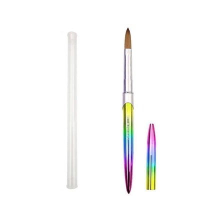 Kolinsky Acrylic Nail Art Brush Manicure Powder Professional Tools Size 2-18 - 2#