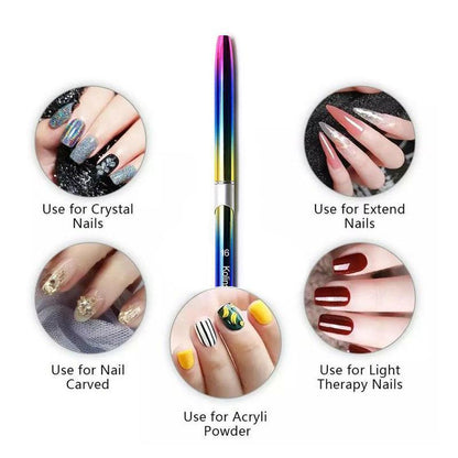 Kolinsky Acrylic Nail Art Brush Manicure Powder Professional Tools Size 2-18 - 6#