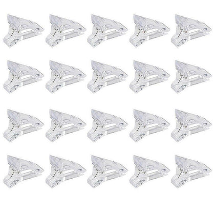 5-50Pcs Nail Tips Clip Clamps For Poly Gel Quick Building Extension Builder Tool - 5PCS