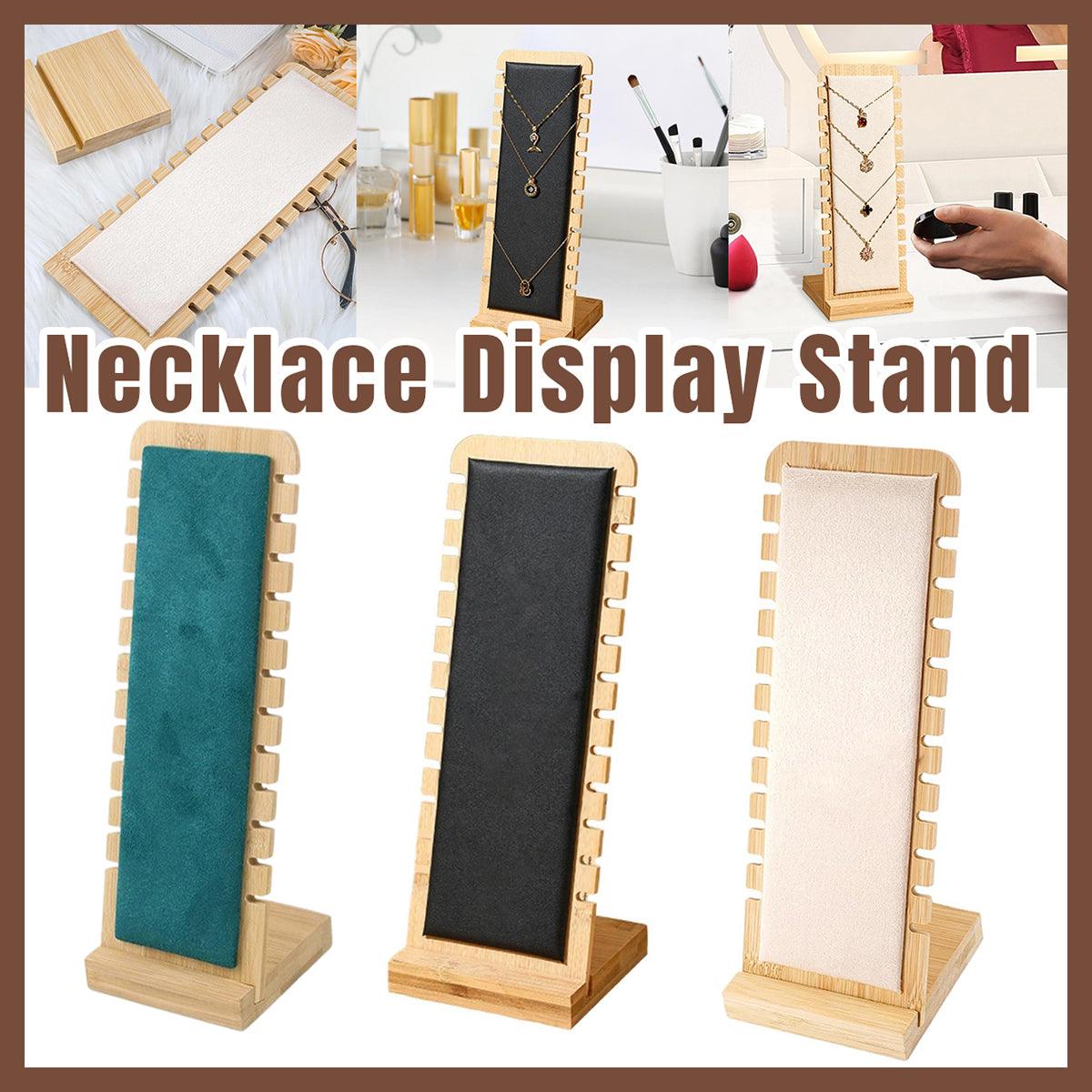 Jewellery Display Rack Necklace Hanging Stand Organiser Holder for Accessories - Black