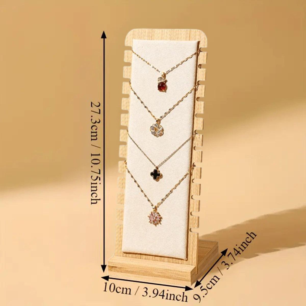 Jewellery Display Rack Necklace Hanging Stand Organiser Holder for Accessories - Black