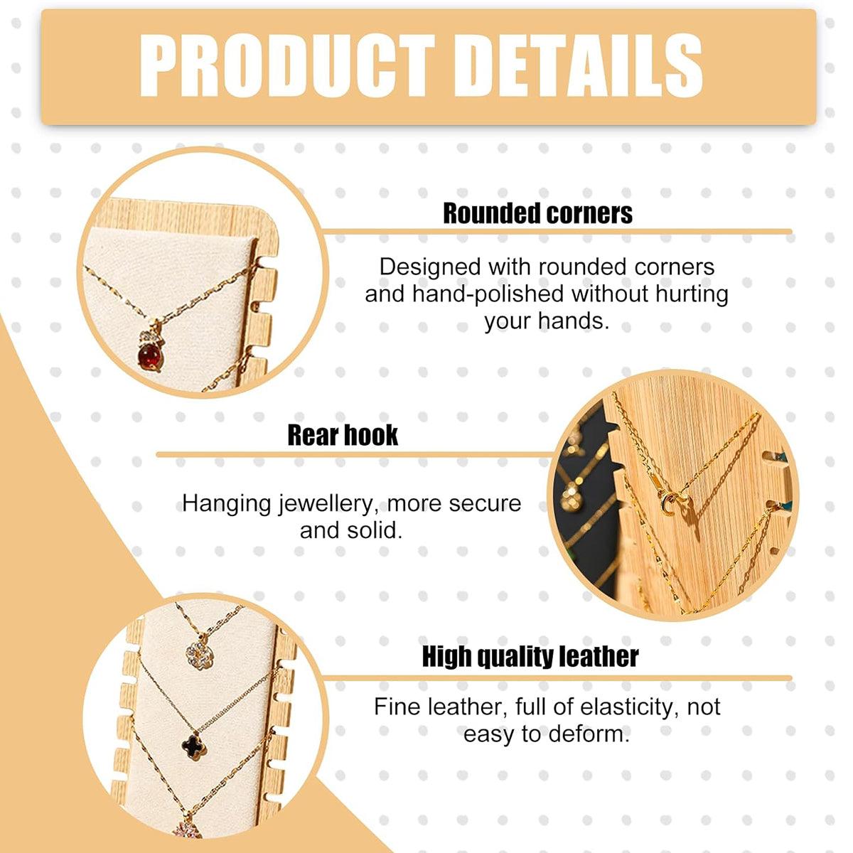 Jewellery Display Rack Necklace Hanging Stand Organiser Holder for Accessories - Green