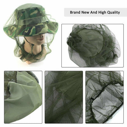 Outdoor Mosquito Head Net Fly Insect Bug Protector for Camping Hiking Fishing