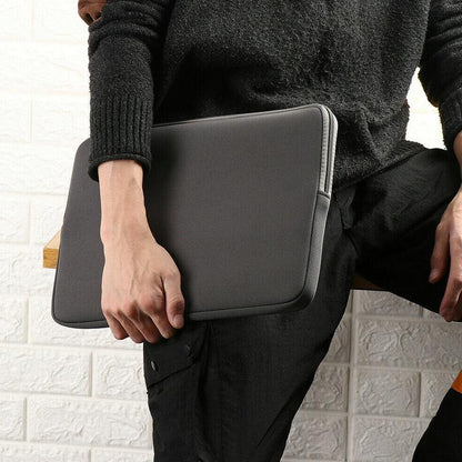 Grey Laptop Macbook Notebook Sleeve Bag Travel Carry Case Cover For 11 13 14 15 Inch Lap Top - 13Inch