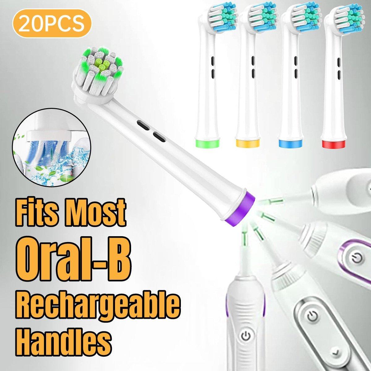 20pcs Electric Toothbrush Heads Replacement For Oral B Braun Models Series