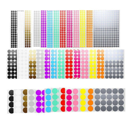 Orange Assorted Sizes Colour Sticker Dots Adhesive Round Labels Circular Spot Scrapbook - 100mm*2 Dots