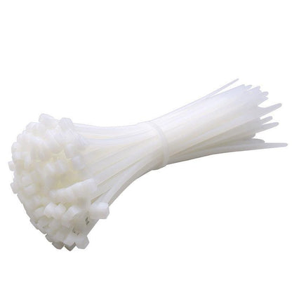 50X Cable Ties Zip Ties Nylon Uv Stabilised Black Cable Tie - 10*500mm White