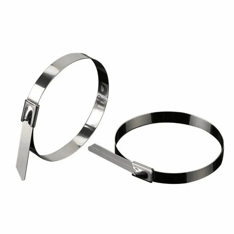 20X Stainless Steel Cable Ties S304 Marine Grade Zip Strap Locking Wrap 100-800Mm - 7.9*700mm