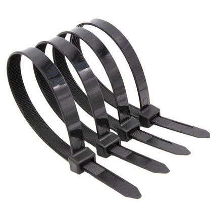 50X Cable Ties Zip Ties Nylon Uv Stabilised Black Cable Tie - 10*1020mm White