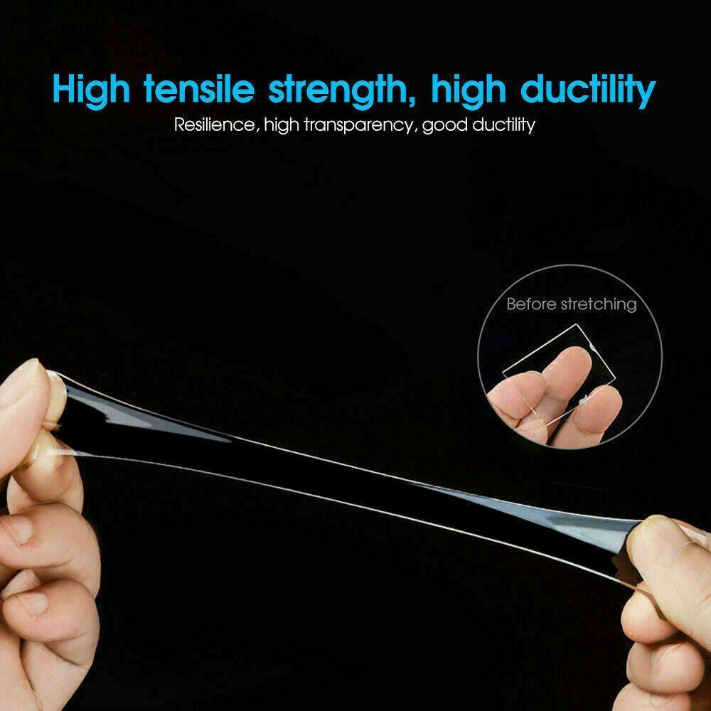 Double Sided Nano Tape Transparent Reusable Adhesive Gel Grip for Home Office - 3cm*5m*2mm (1 Unit)