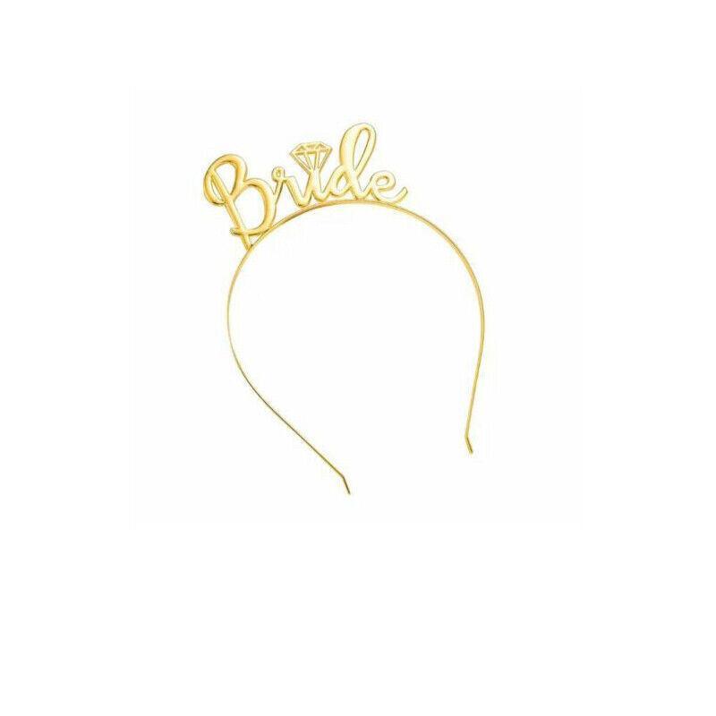 Bride To Be Hen Veil Sash Tiara Hens Night Bridal Shower Kitchen Tea Accessories - Package 7