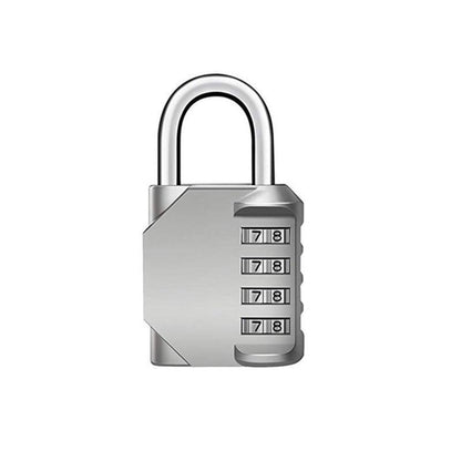 Combination-Lock 4 Digit Outdoor Waterproof Padlock,Gate,Locker,Hasp Number Lock - Black