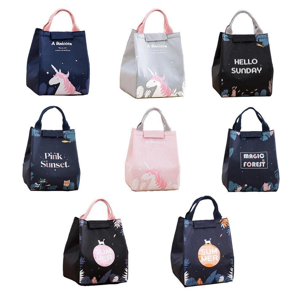 Portable Insulated Thermal Lunch Box Carry Tote Picnic Case Storage Bag 18x24x15cm - E02 (18x24x15cm)
