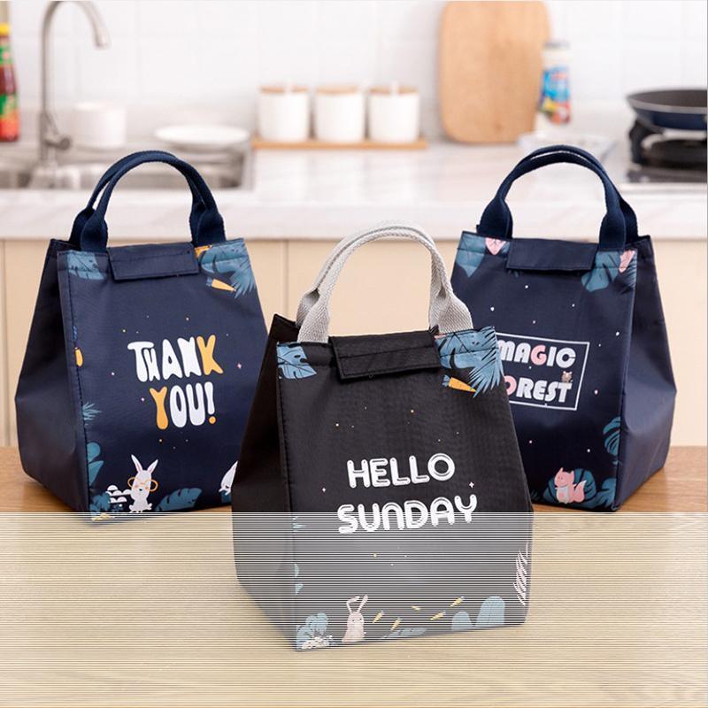 Portable Insulated Thermal Lunch Box Carry Tote Picnic Case Storage Bag 18x24x15cm - E02 (18x24x15cm)