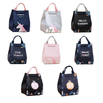 Portable Insulated Thermal Lunch Box Carry Tote Picnic Case Storage Bag 18x24x15cm - E07 (18x24x15cm)