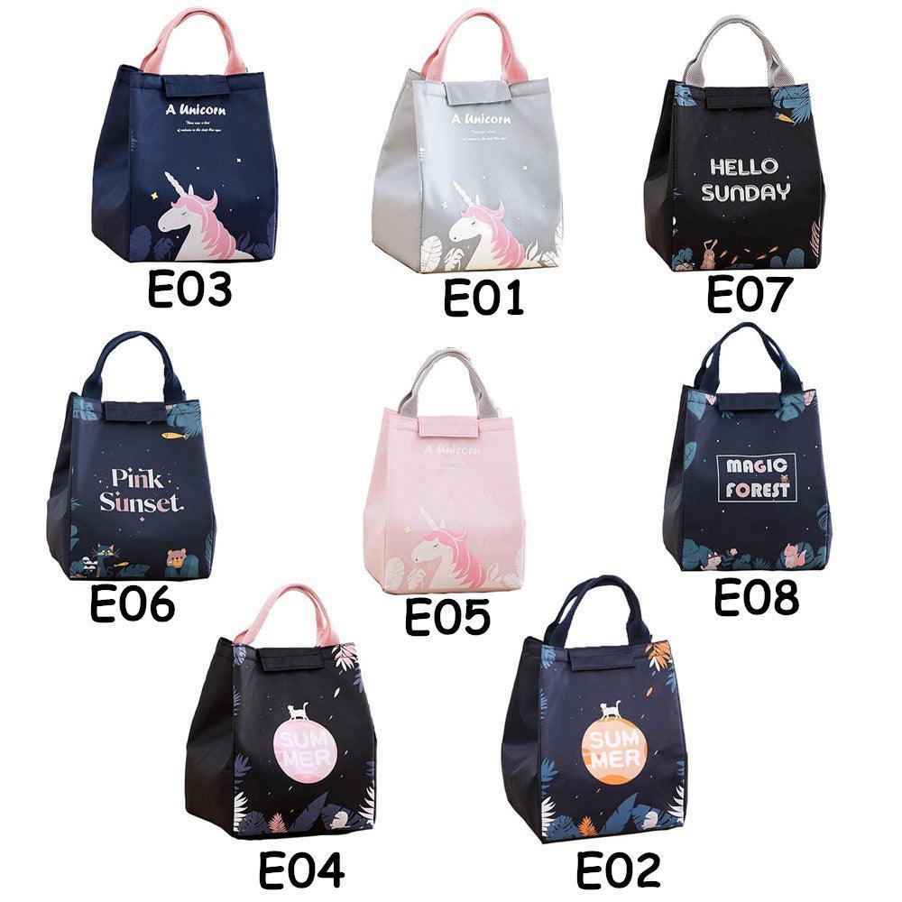 Portable Insulated Thermal Lunch Box Carry Tote Picnic Case Storage Bag 18x24x15cm - E08 (18x24x15cm)