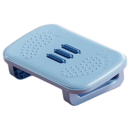 Ergonomic Office Footrest Adjustable Under Desk Stool Anti Fatigue Foot Support - Black