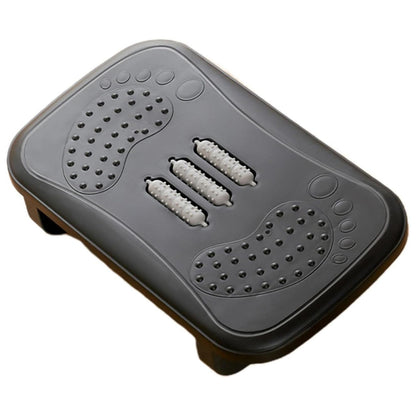 Ergonomic Office Footrest Adjustable Under Desk Stool Anti Fatigue Foot Support - Black