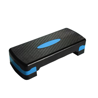 Adjustable Aerobic Step Platform Plastic Fitness Stepper for Workout Training - Green