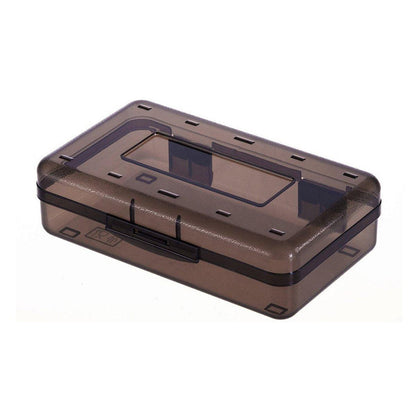 Large Capacity Transparent Plastic Pencil Case Multifunctional Student Art Box - Transparent
