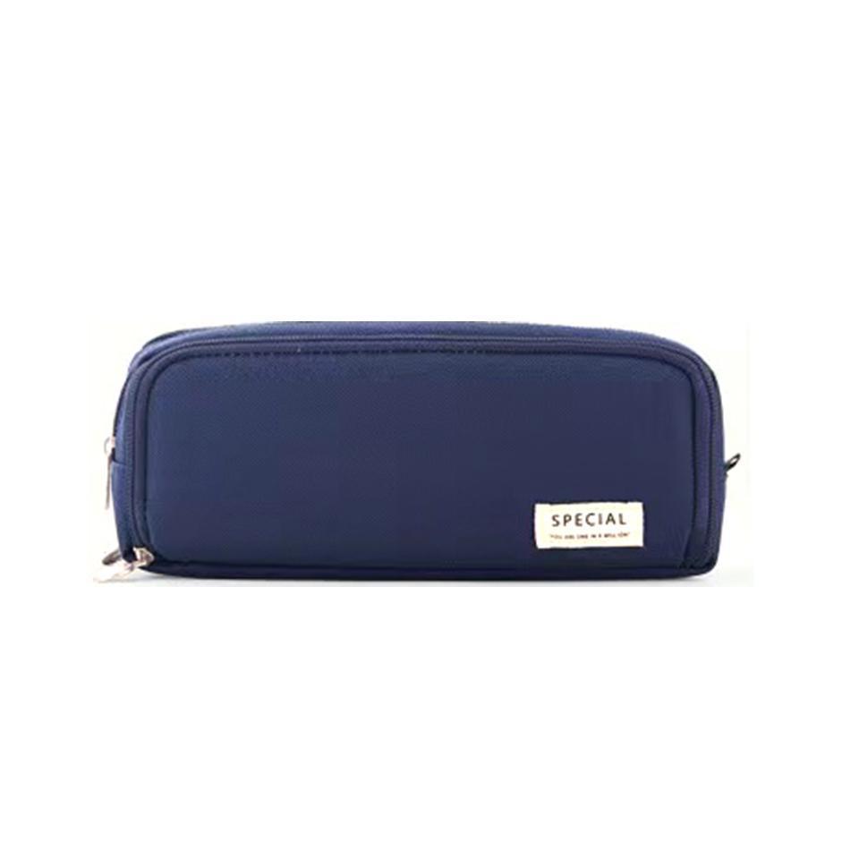 Zipper Pencil Case Large Capacity Storage Bag School Stationery Makeup Organizer - Dot