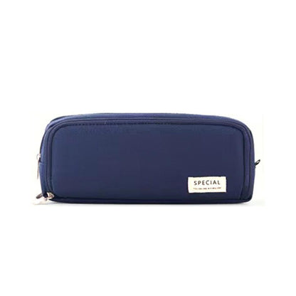 Zipper Pencil Case Large Capacity Storage Bag School Stationery Makeup Organizer - Dot