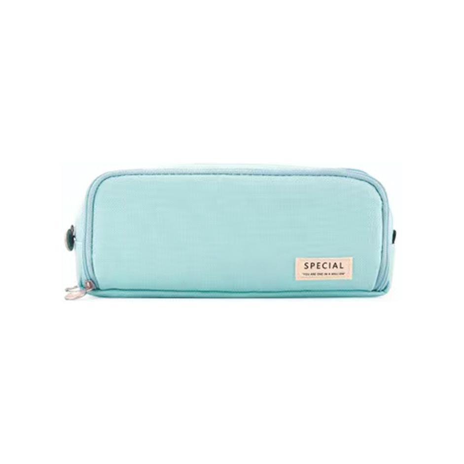 Zipper Pencil Case Large Capacity Storage Bag School Stationery Makeup Organizer - Dot