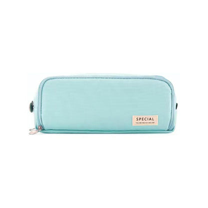 Zipper Pencil Case Large Capacity Storage Bag School Stationery Makeup Organizer - Dot
