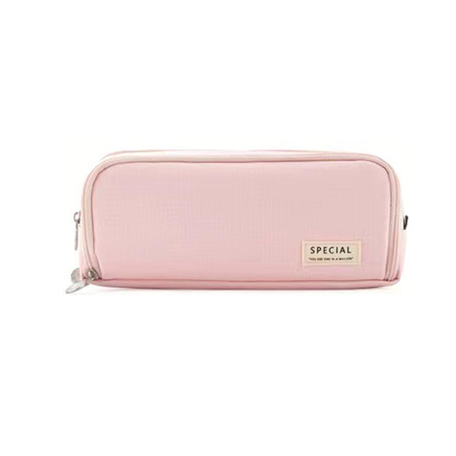 Zipper Pencil Case Large Capacity Storage Bag School Stationery Makeup Organizer - Dot