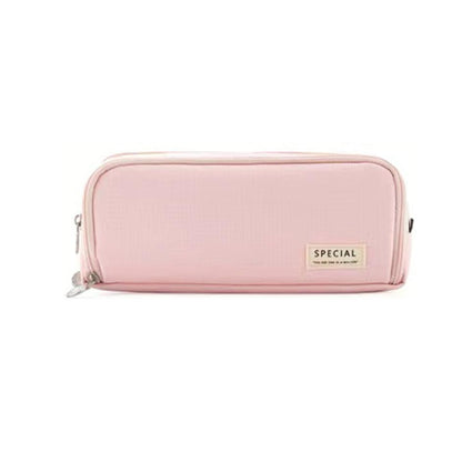 Zipper Pencil Case Large Capacity Storage Bag School Stationery Makeup Organizer - Dot