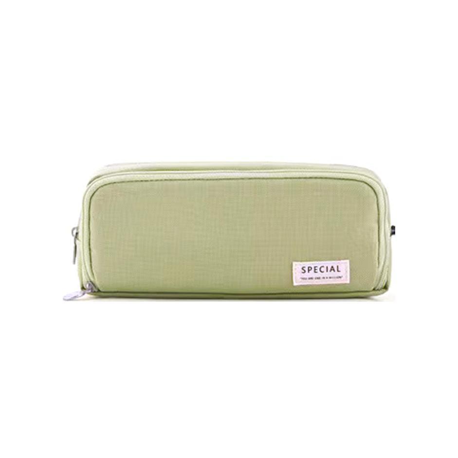 Zipper Pencil Case Large Capacity Storage Bag School Stationery Makeup Organizer - Dot